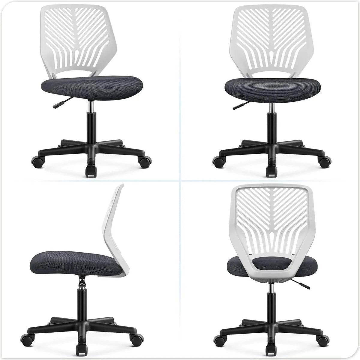 Dark Gray Ergonomic Adjustable Desk Chair Lumbar Support from PriceLows™