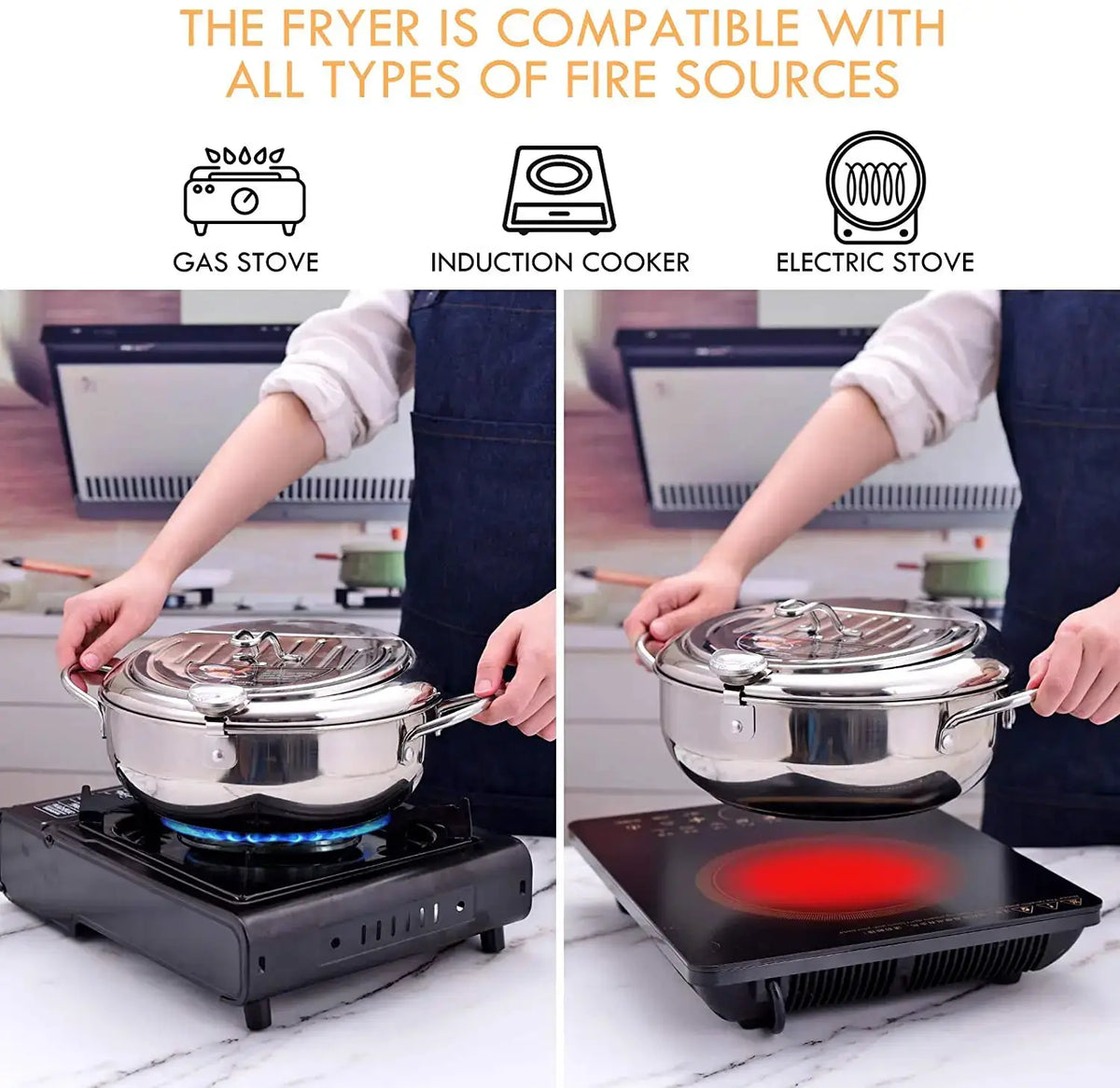 Deep Frying Pot | 304 Stainless Steel | PriceLows™