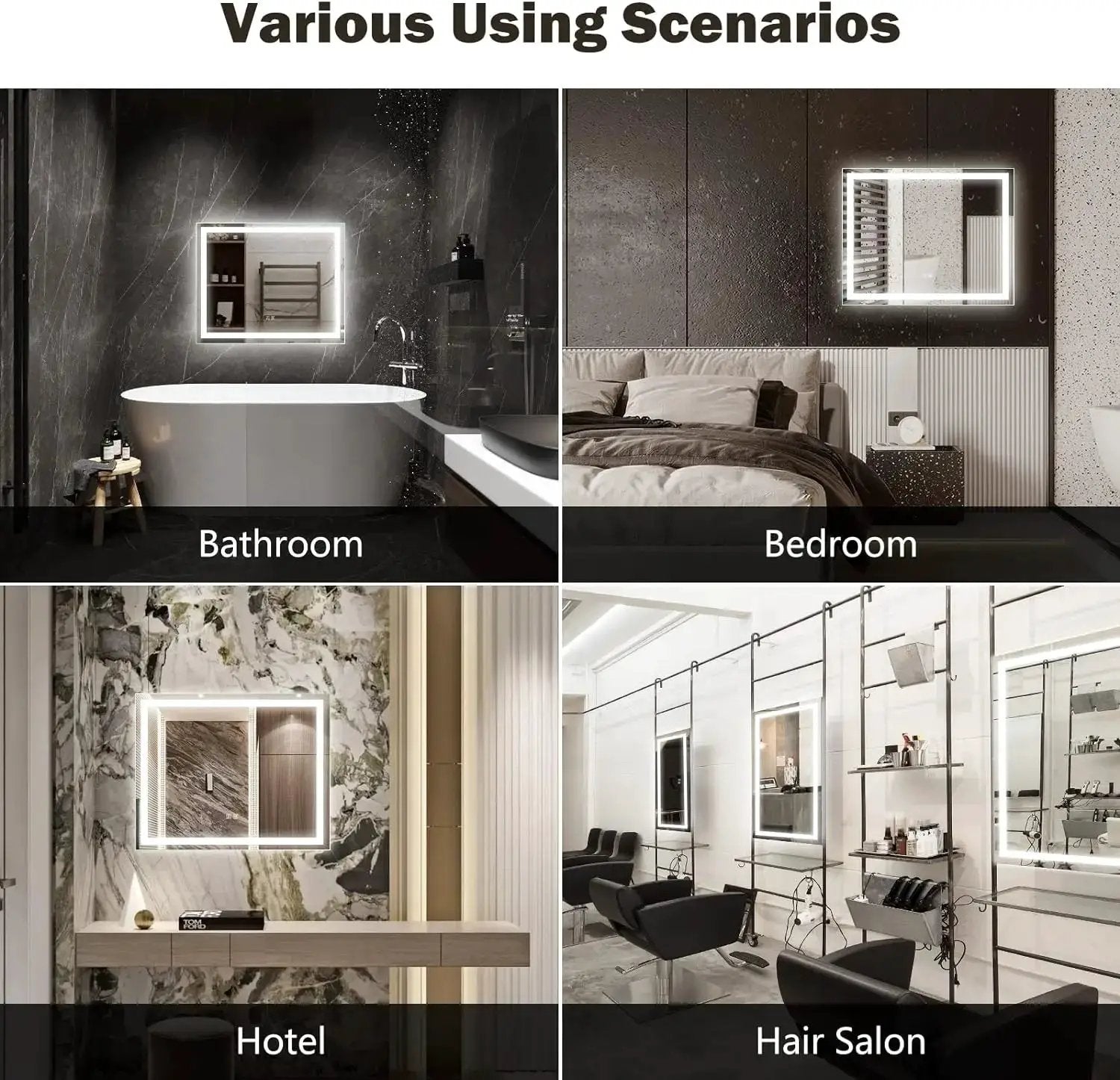 Deluxe Center Glow LED Bathroom Mirror from PriceLows™