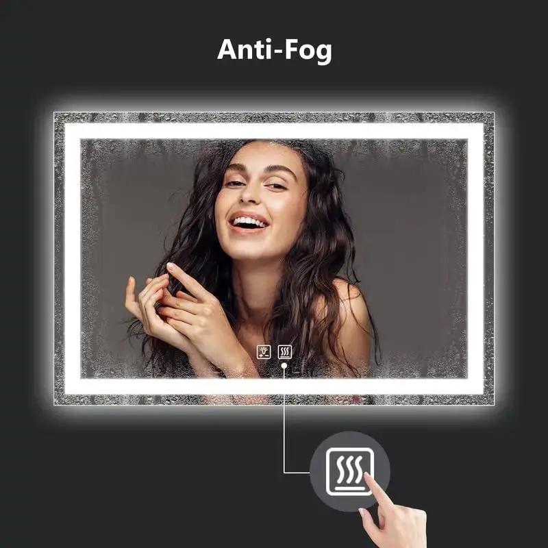 Deluxe Center Glow LED Bathroom Mirror from PriceLows™