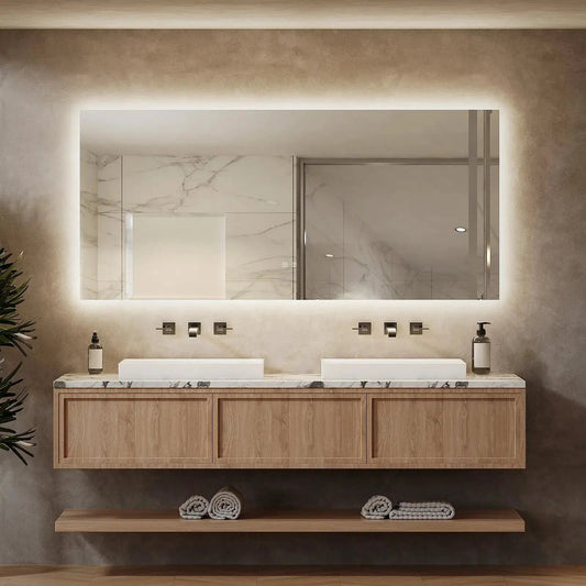 Deluxe Sleek Backlit LED Bathroom Mirror from PriceLows™