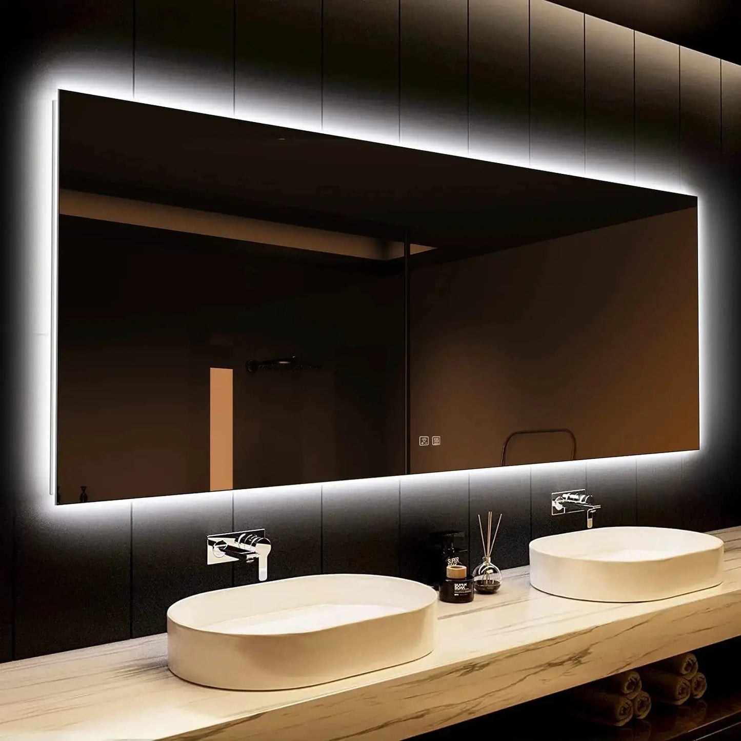 Deluxe Sleek Backlit LED Bathroom Mirror from PriceLows™