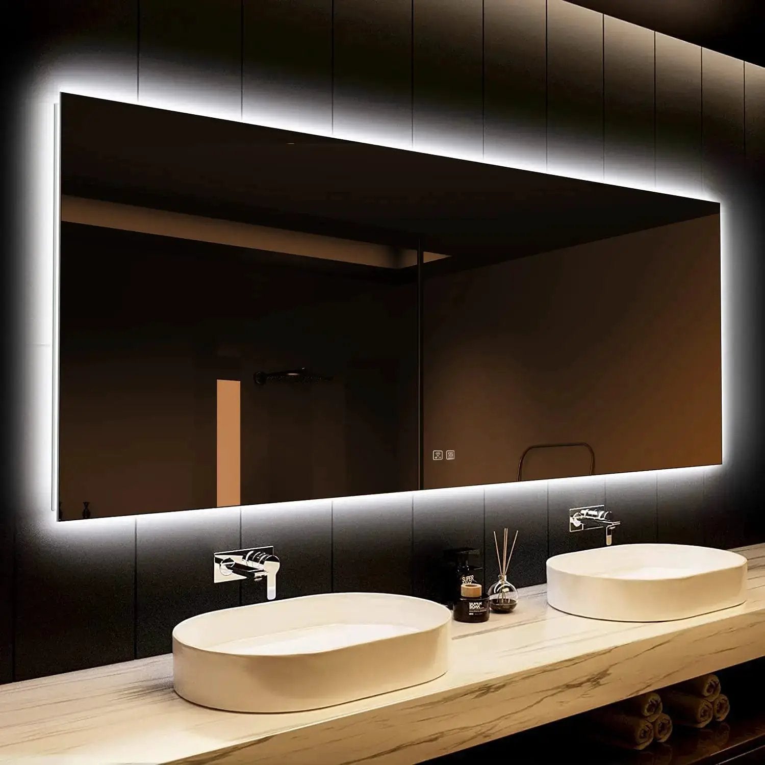 Deluxe Sleek Backlit LED Bathroom Mirror from PriceLows™