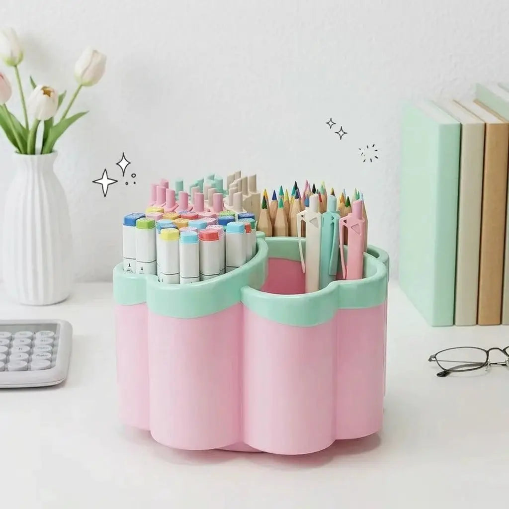 Desktop Storage Box | 4 Compartments | Polished Finish | Height Under 27 In from PriceLows™