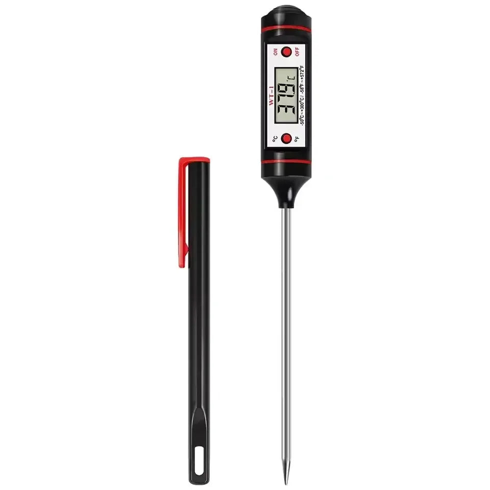 Digital Kitchen Thermometer | Stainless Probe | Meat And Oven Use | One Size from PriceLows™