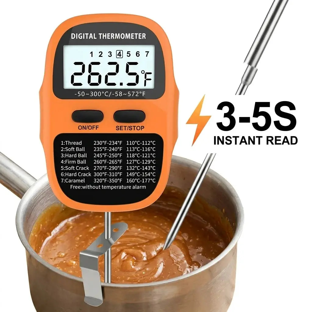 Digital Meat Thermometer | Instant Read | Large LCD Display | One Probe from PriceLows™