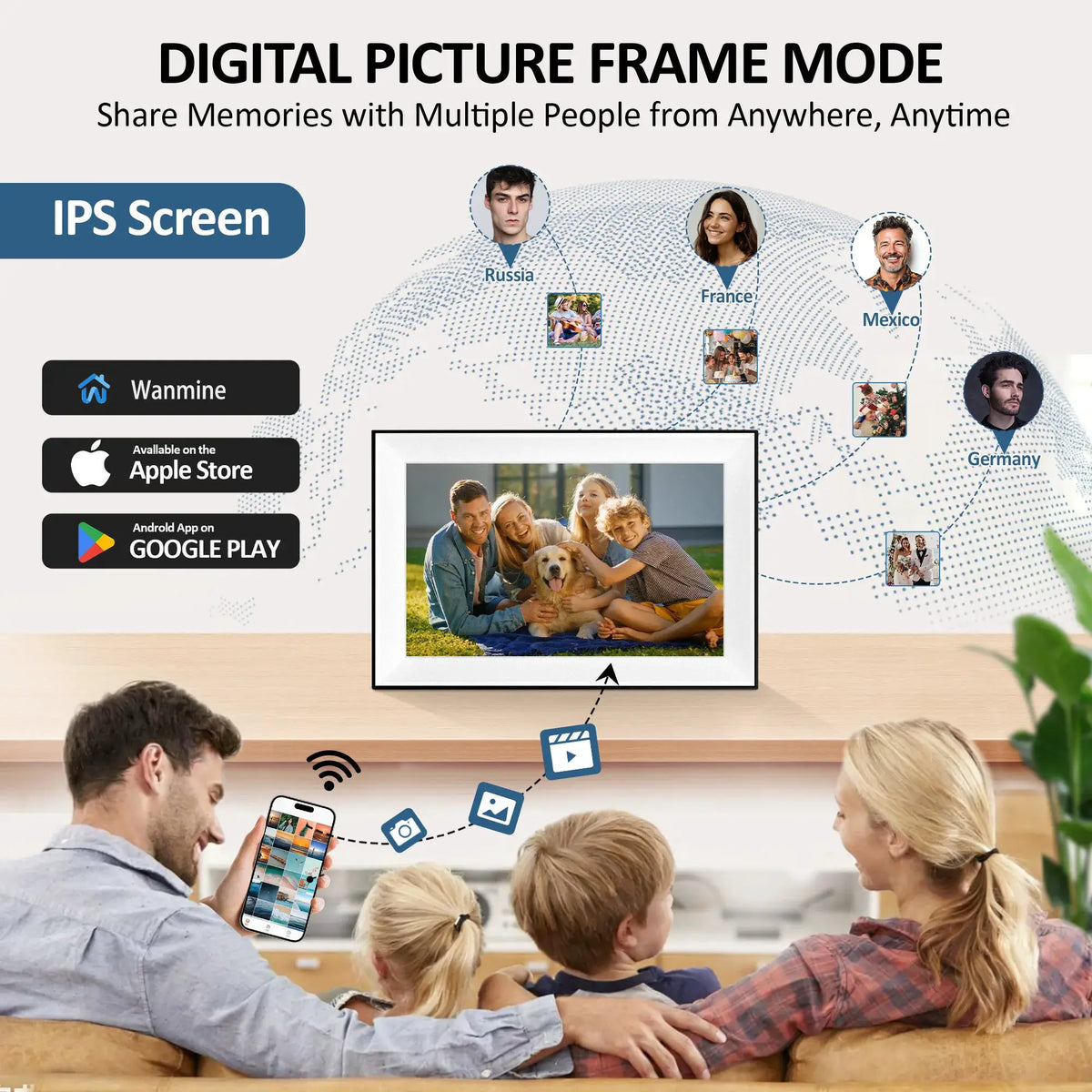 New Version Digital Calendar Touch Screen Smart 10.1 Inch Times Frame for Family Schedules Digital Photo Frame Home Assistant from PriceLows™