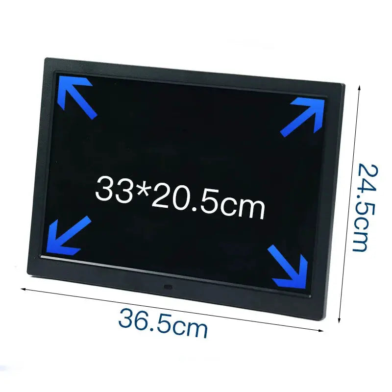 Digital Photo Frame | 15.4 Inch 2K | 1920x1200 | USB SD Black White from PriceLows™