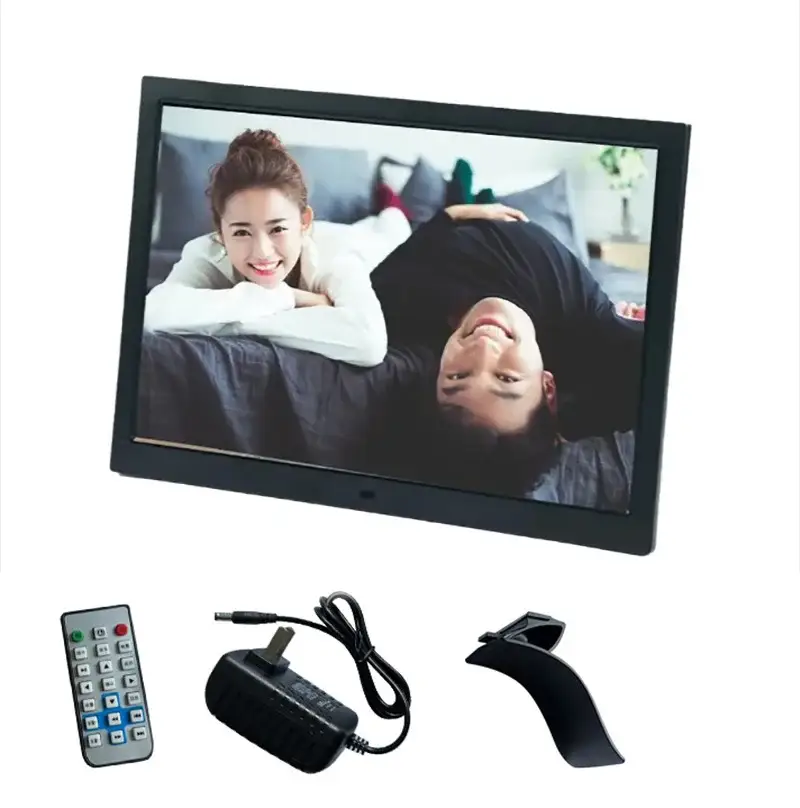 Digital Photo Frame 15.6-inch 2K1920 * 1080, Horizontal/Vertical USB/SD Video, Music, Picture Digital Photo Frame Christmas Gift from PriceLows™