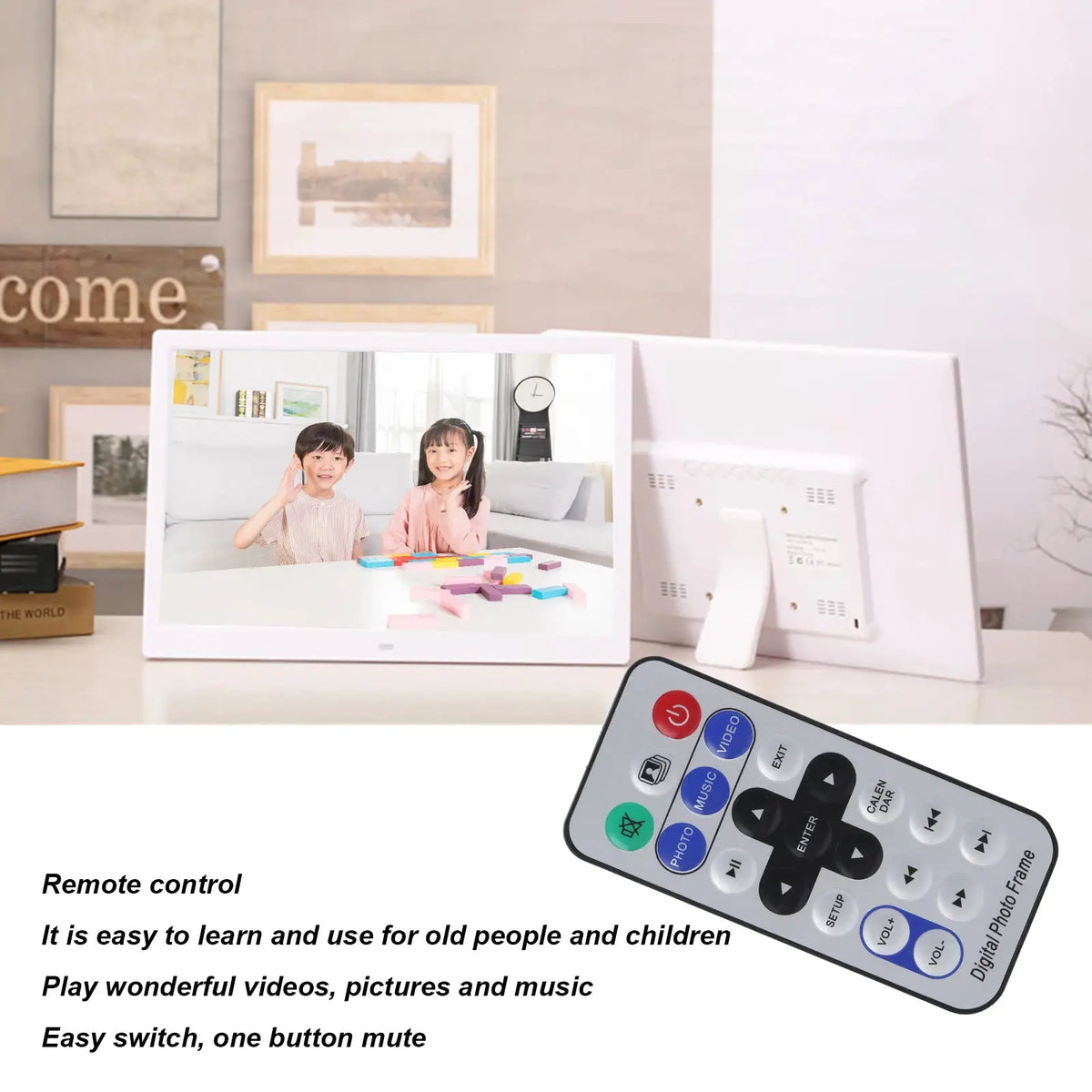 Digital Photo Frame | 15 Inch Display | 1280x800 Resolution | 16GB from PriceLows™