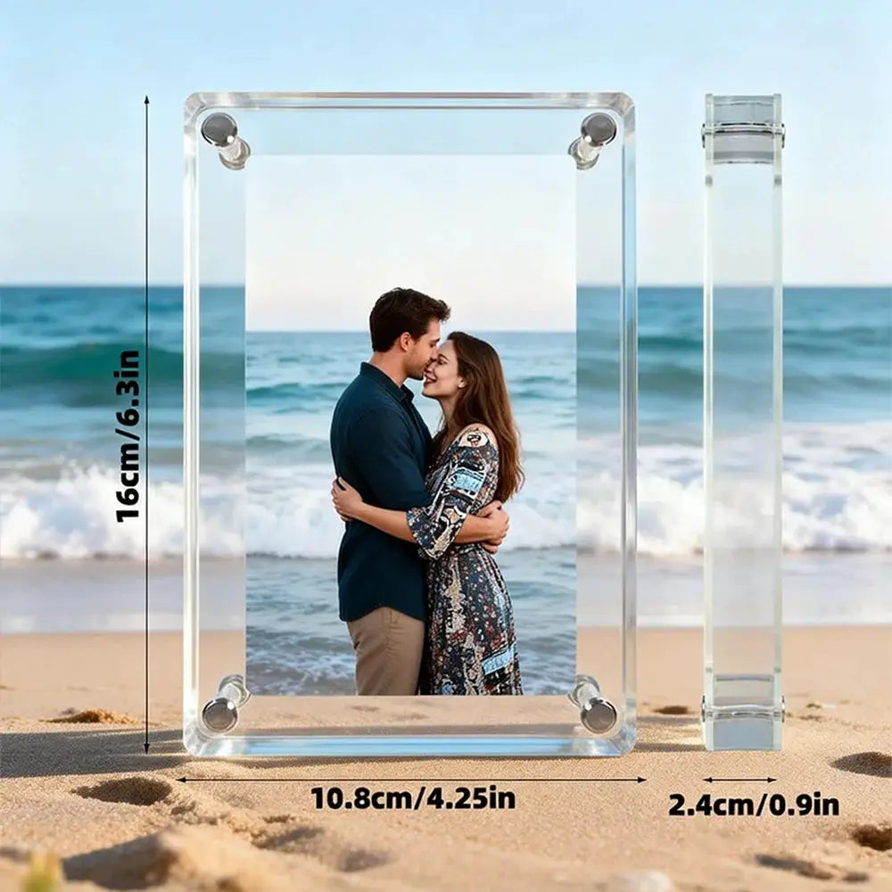 5inch IPS Screen Acrylic Digital Photo Frame 4GB Memory Rechargeable Battery Auto Rotate Portable Digital Picture Frame from PriceLows™