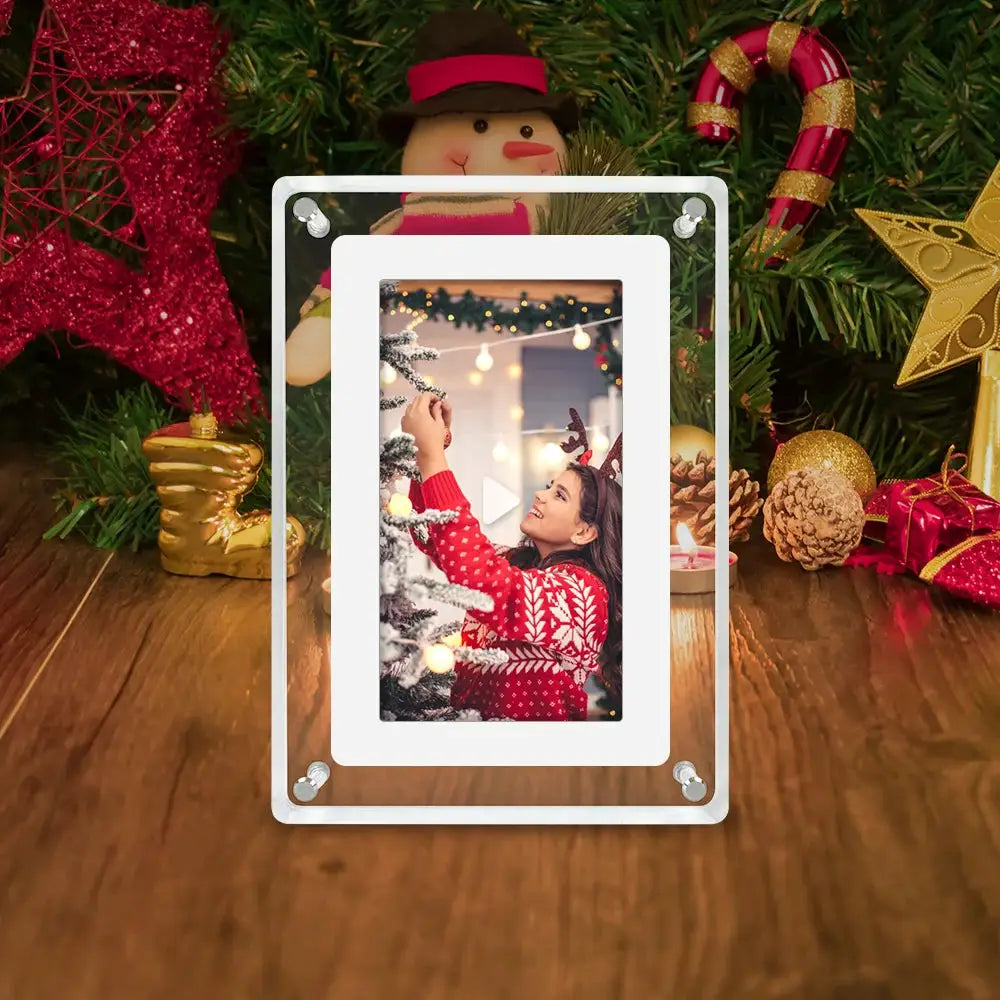 5 Inch Acrylic Digital Photo Frame 1200mAh Vertical Display IPS Screen 4G Memory Battery Porta Retrato Digital picture frame from PriceLows™