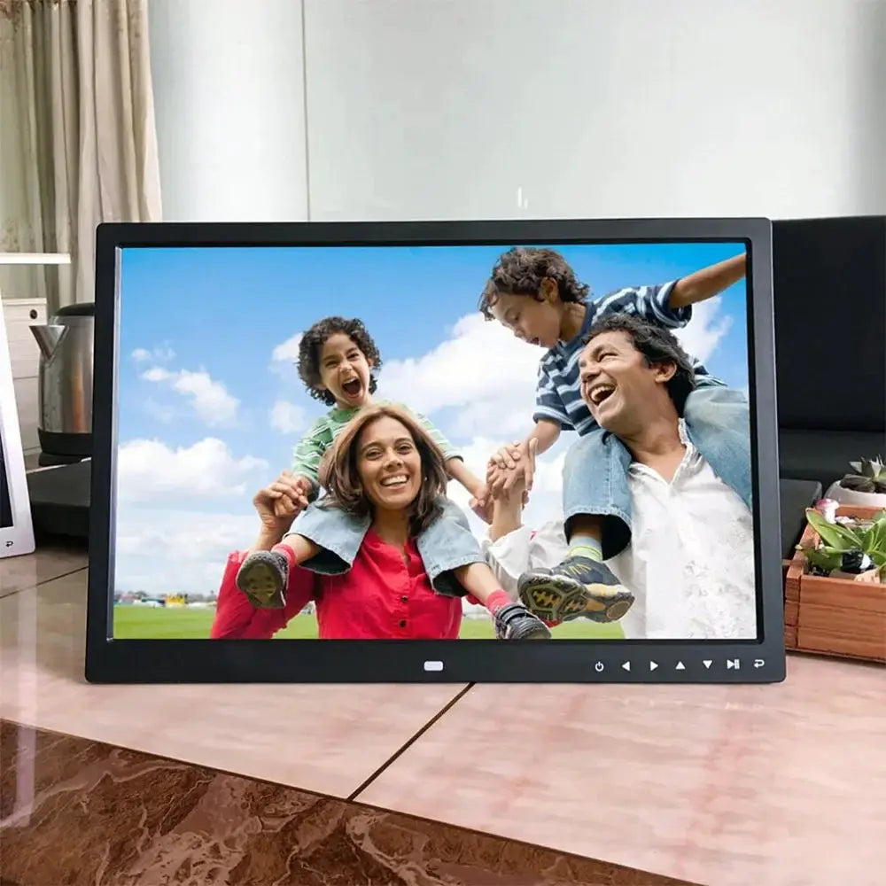17 Inch Touch Button Digital Photo Frame Electronic Album HDMI HD Wall Mount Display Video Advertising Machine Video Player from PriceLows™