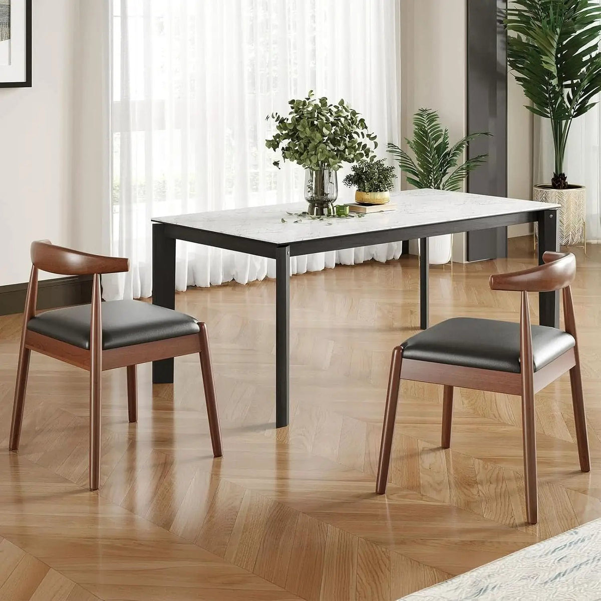 Midcentury Dining Chairs With Durable Premium Rope from PriceLows™