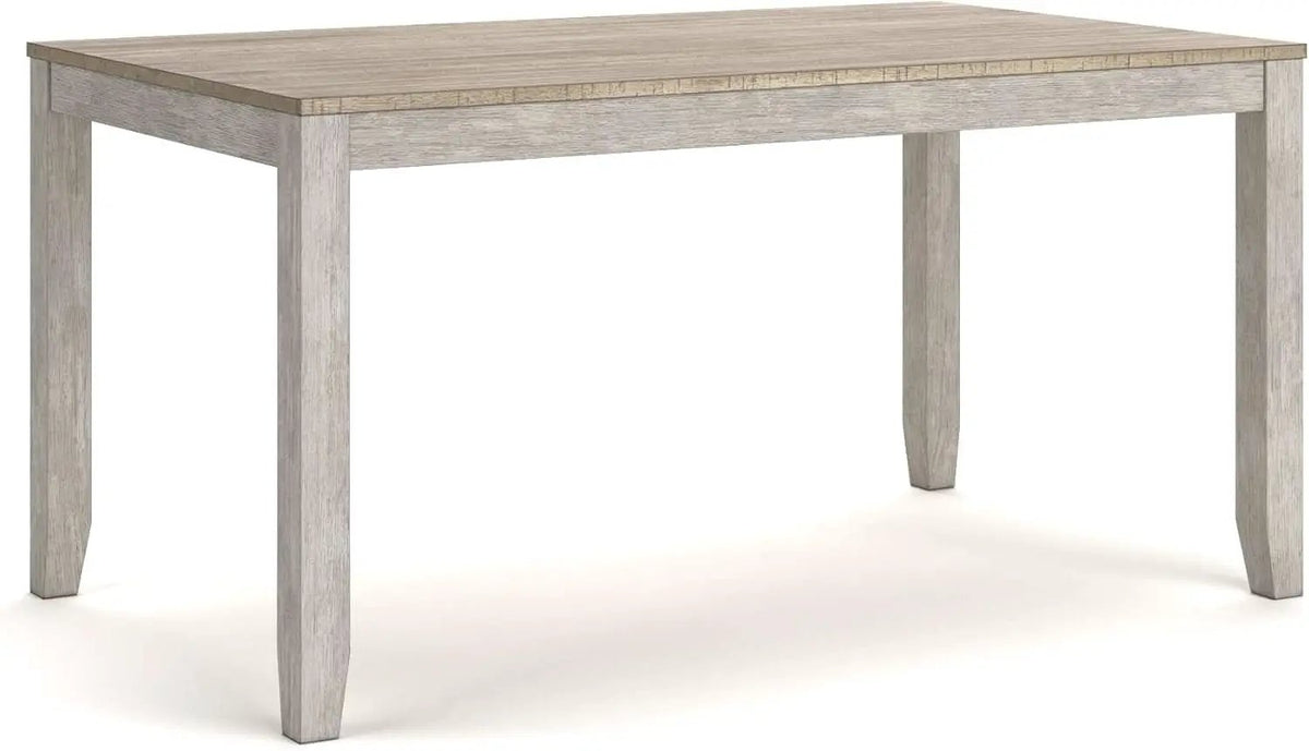 Seven Piece Weathered Whitewash Dining Set Collection from PriceLows™