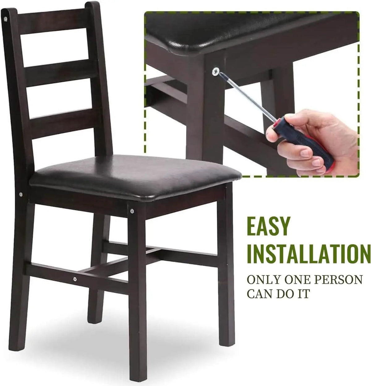Brown Premium Luxurious Solid Wood Dining Table For Four from PriceLows™