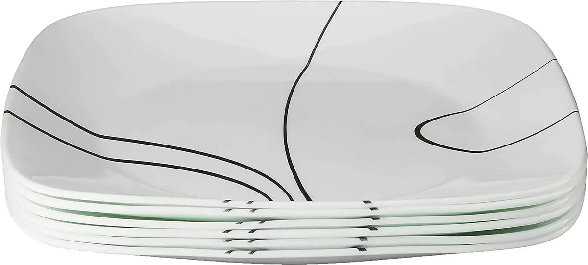 10.5-Inch Dinner Plate Set of 6, Lightweight & Chip-Resistant, Microwave & Dishwasher Safe from PriceLows™
