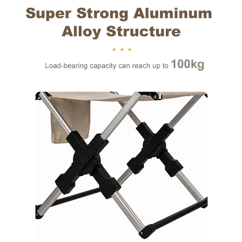 Director's Chair | Aluminum Frame | 100 kg Load Capacity | Size 55x50x82 cm from PriceLows™