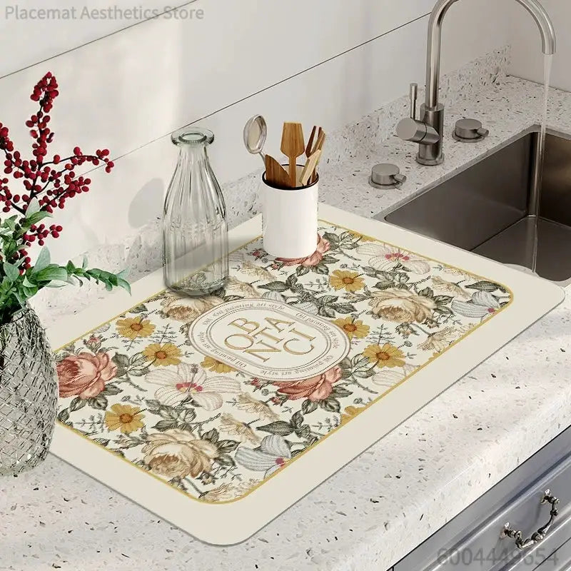 Dish Drying Mat | Super Absorbent Rubber | PriceLows™