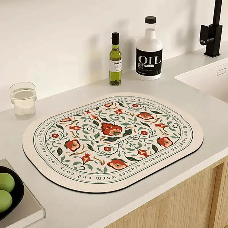 Dish Drying Mat | Super Absorbent Rubber | PriceLows™