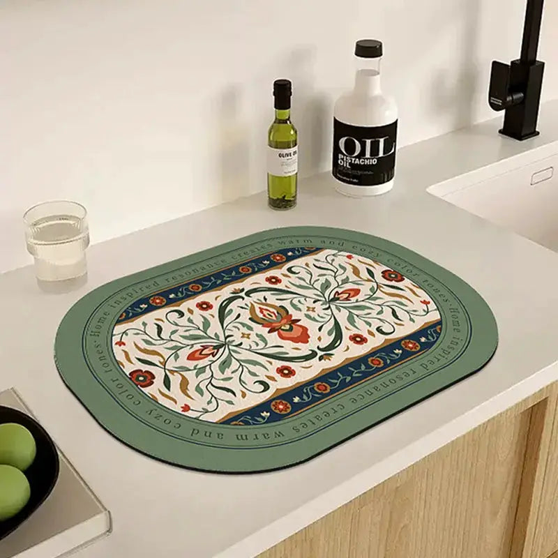 Dish Drying Mat | Super Absorbent Rubber | PriceLows™
