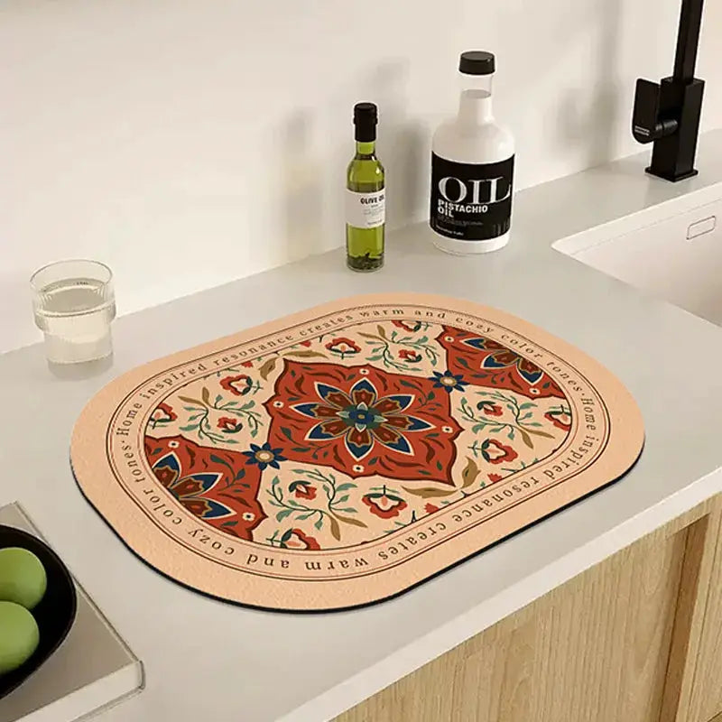 Dish Drying Mat | Super Absorbent Rubber | PriceLows™