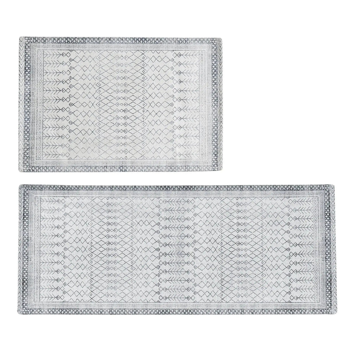 Distressed Moroccan Machine Washable Accent Area Rug & Runner 2 Pack - Neve Collection from PriceLows™
