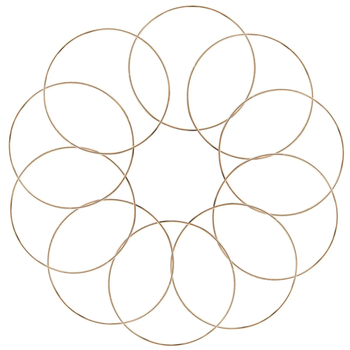 10Pcs 10/15cm Metal Ring Dreamcatcher Hoop Rings DIY Wedding Wind Chime Hanging Decorations Circles Round Handmade Dreamcatcher from PriceLows™