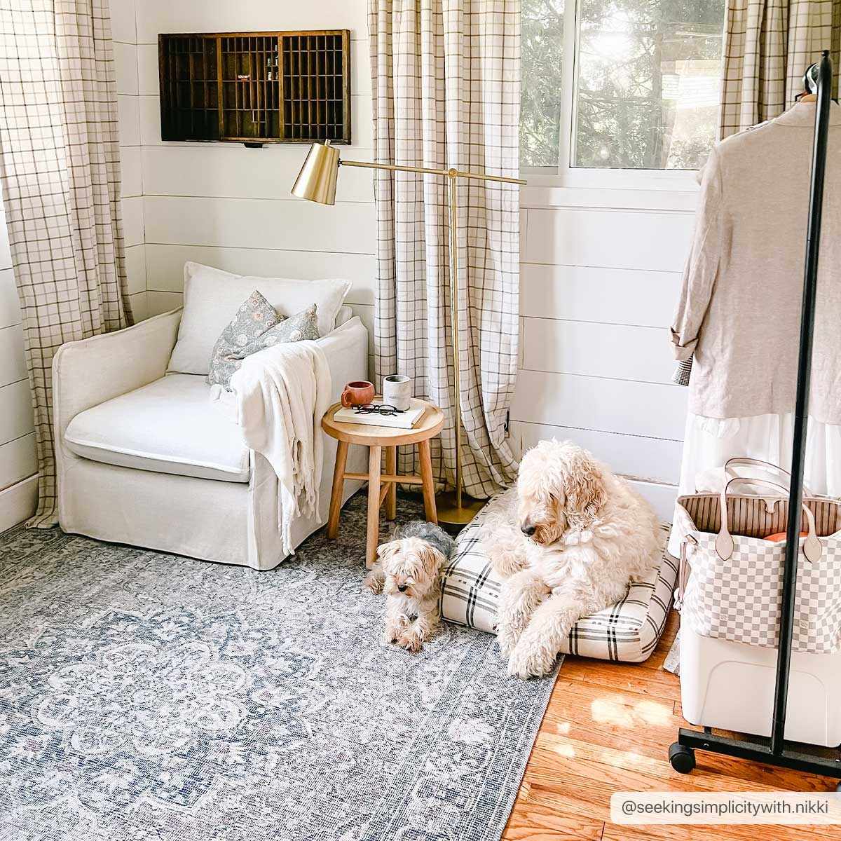 Dusty Sage Greenpoint Medallion Washable Area Rug from PriceLows™