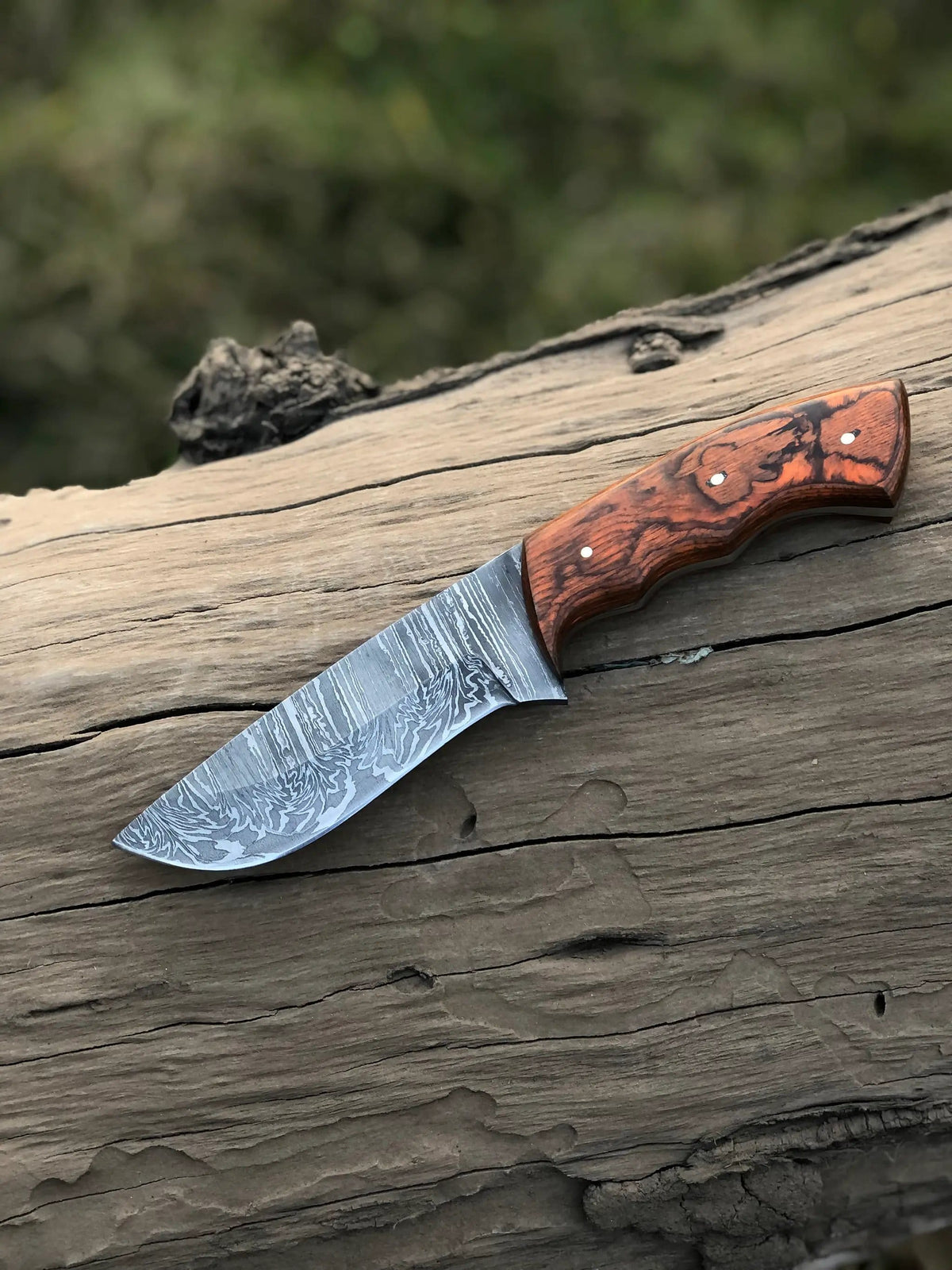 Custom handmade Damascus steel hunting knife (Style 37) | Damascus Steel | Hunting & Survival Knife | Home