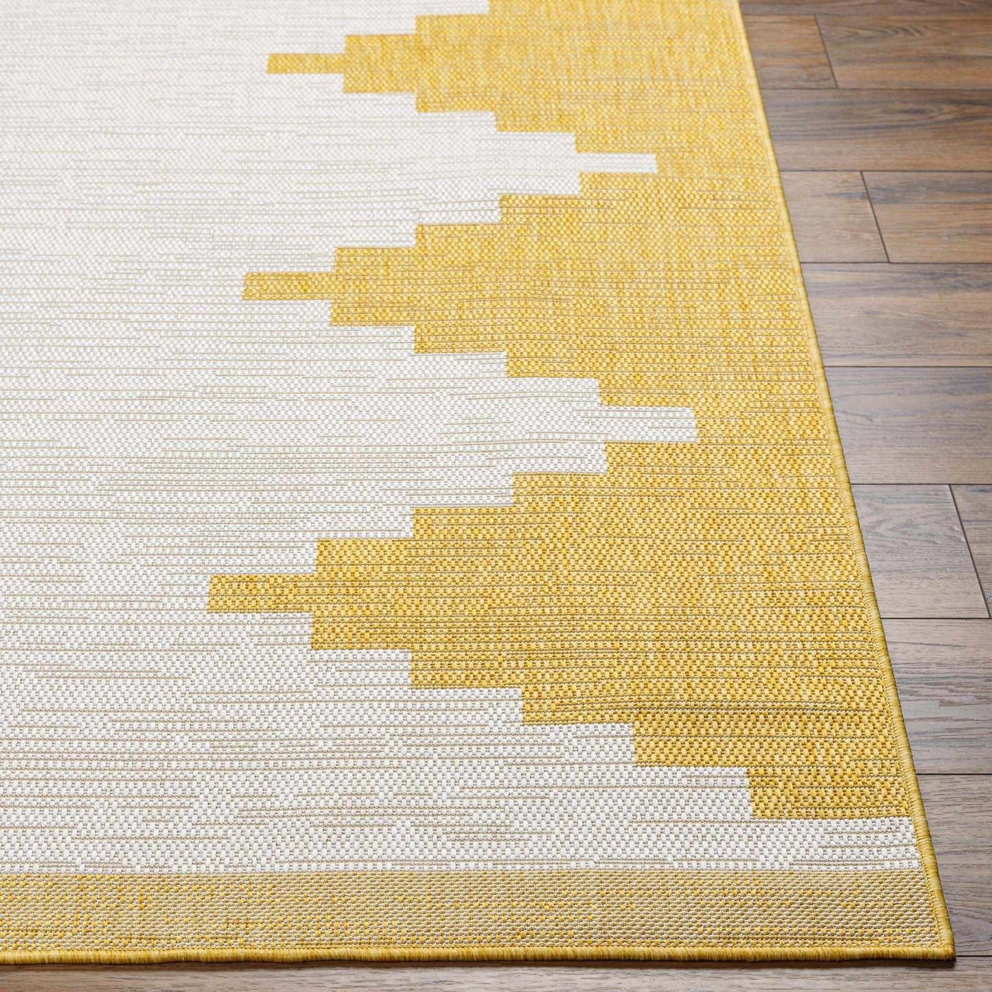 Djugun Metallic-Gold Indoor & Outdoor Rug from PriceLows™