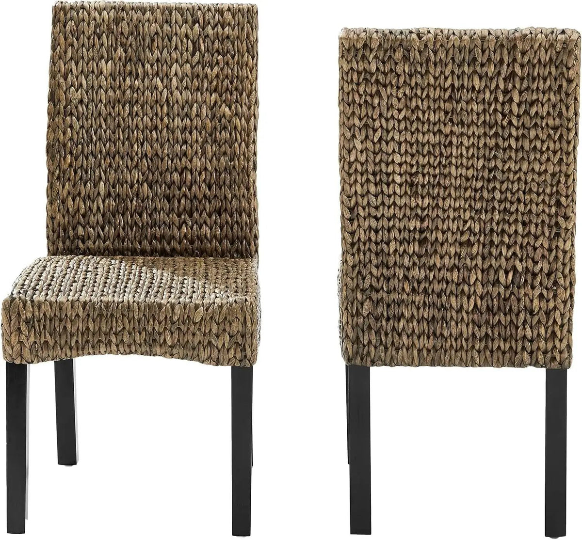 Edgewater Handwoven Rattan Dining Chairs Set Of 2 Seagrass from PriceLows™
