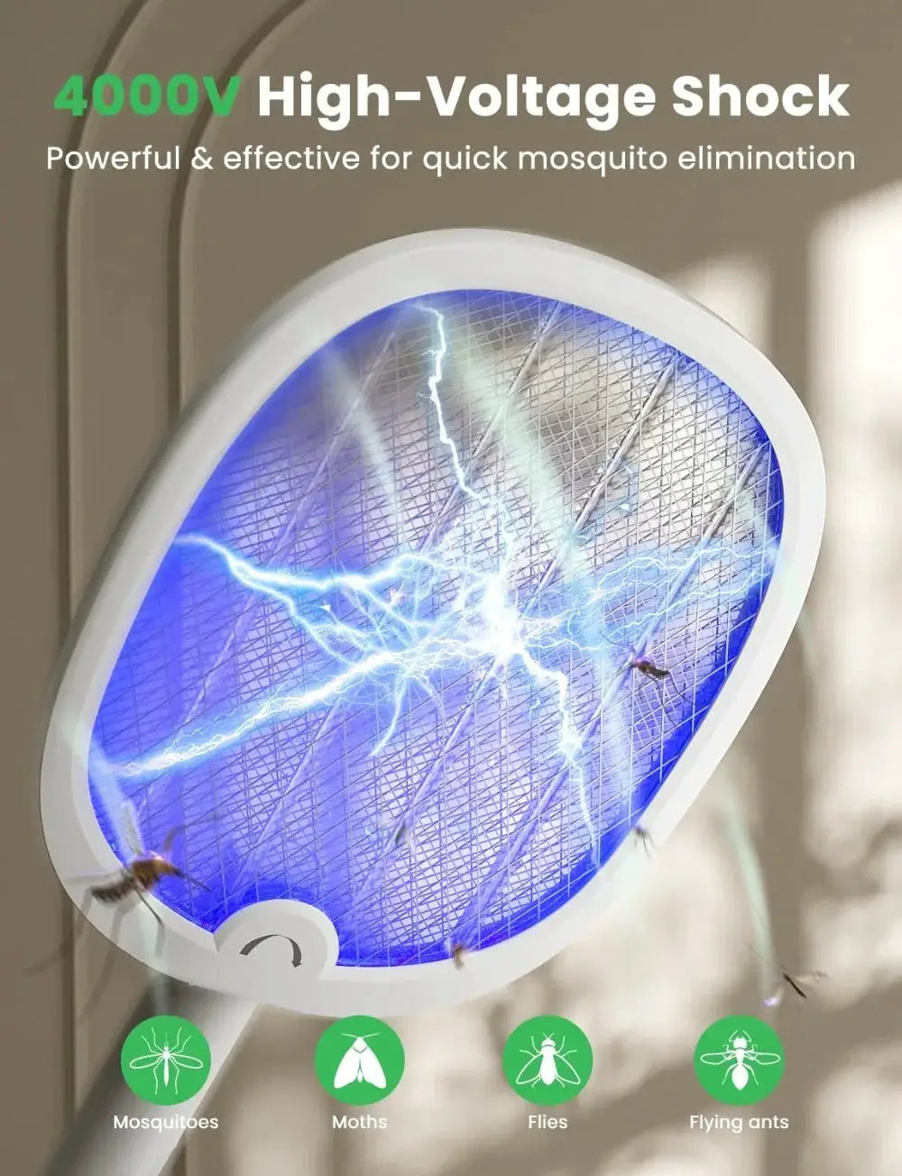 Electric Fly Swatter | 4000V Zapper | PriceLows™