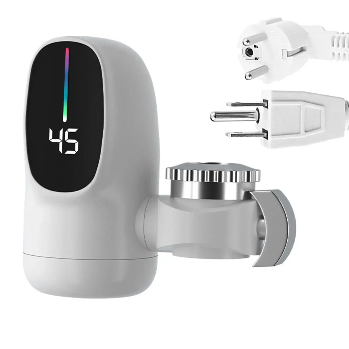 Restroom Hotel Kitchen Electric Heating Faucet Fast Heating Tap Water Faucet With Led Digital Display Tap Accessories US/EU Plug from PriceLows™