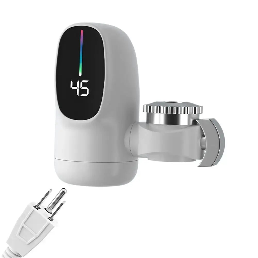 Restroom Hotel Kitchen Electric Heating Faucet Fast Heating Tap Water Faucet With Led Digital Display Tap Accessories US/EU Plug from PriceLows™
