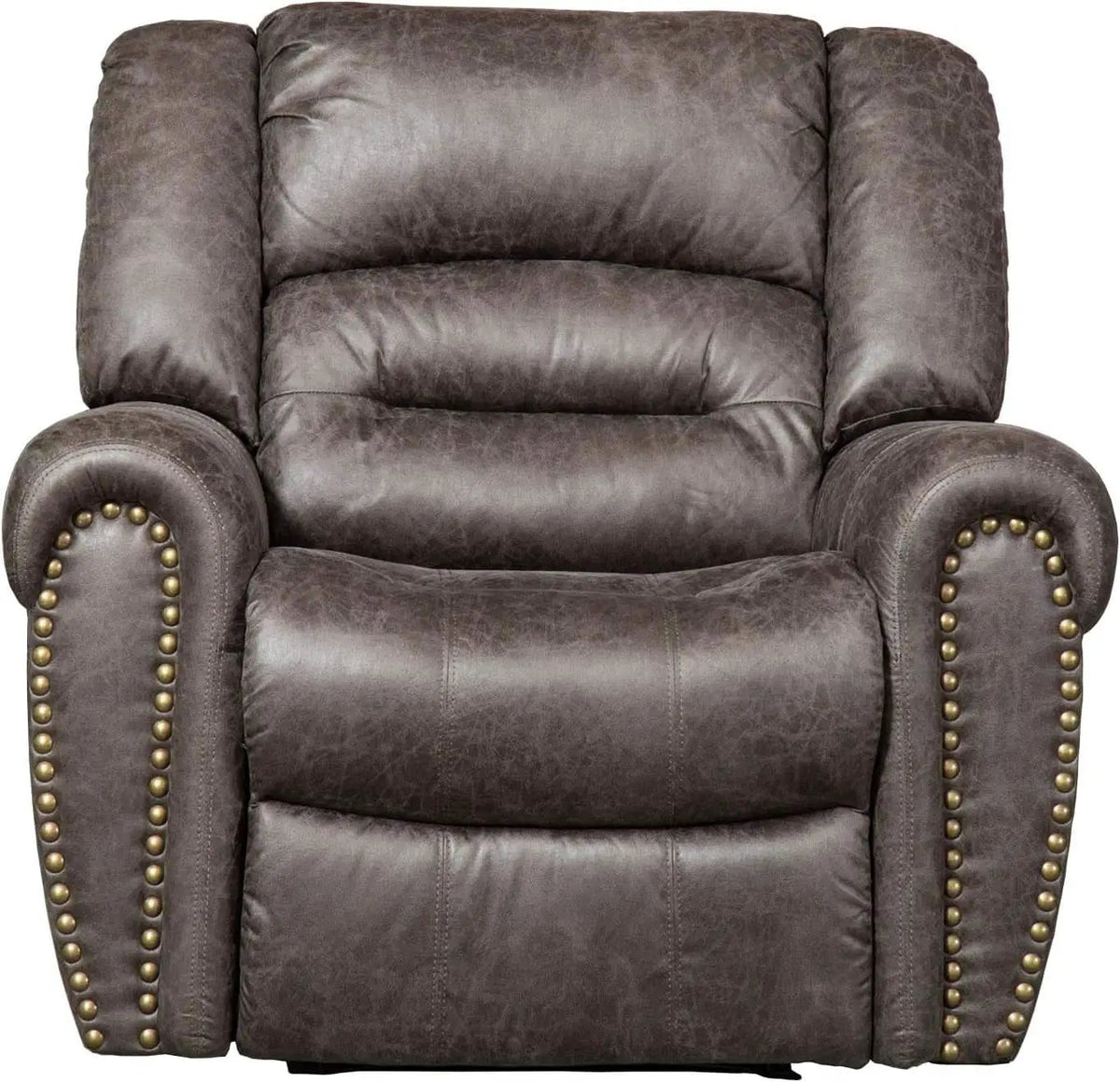 Electric Recliner Chair Smoky Gray With USB Port Theater from PriceLows™