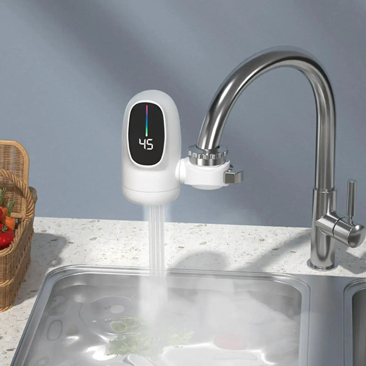 Electric Water Heater Faucet | 3000W | Tankless | EU US Compatible from PriceLows™
