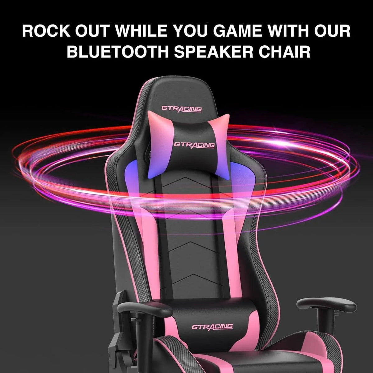 Ergonomic Gaming Chair With Bluetooth Speakers And Footrest from PriceLows™