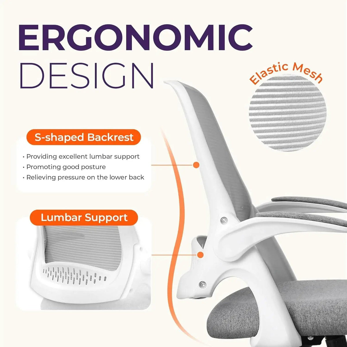 Ergonomic Gaming Chair With Lumbar Support And Adjustable Height from PriceLows™
