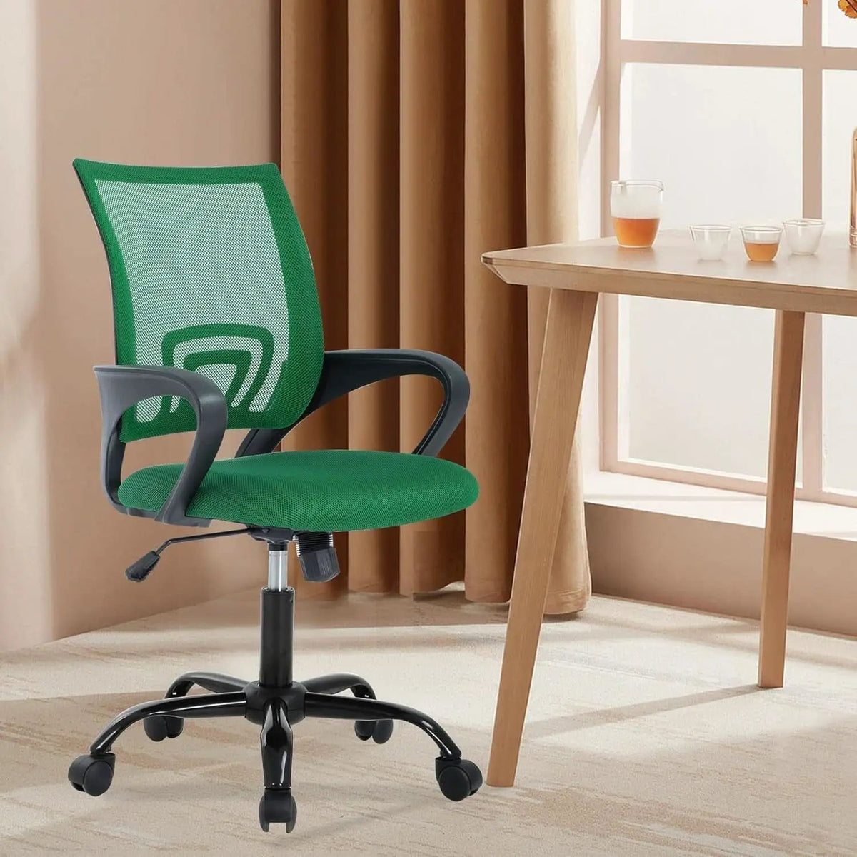 Ergonomic Green Office Chair With Adjustable Lumbar Support from PriceLows™
