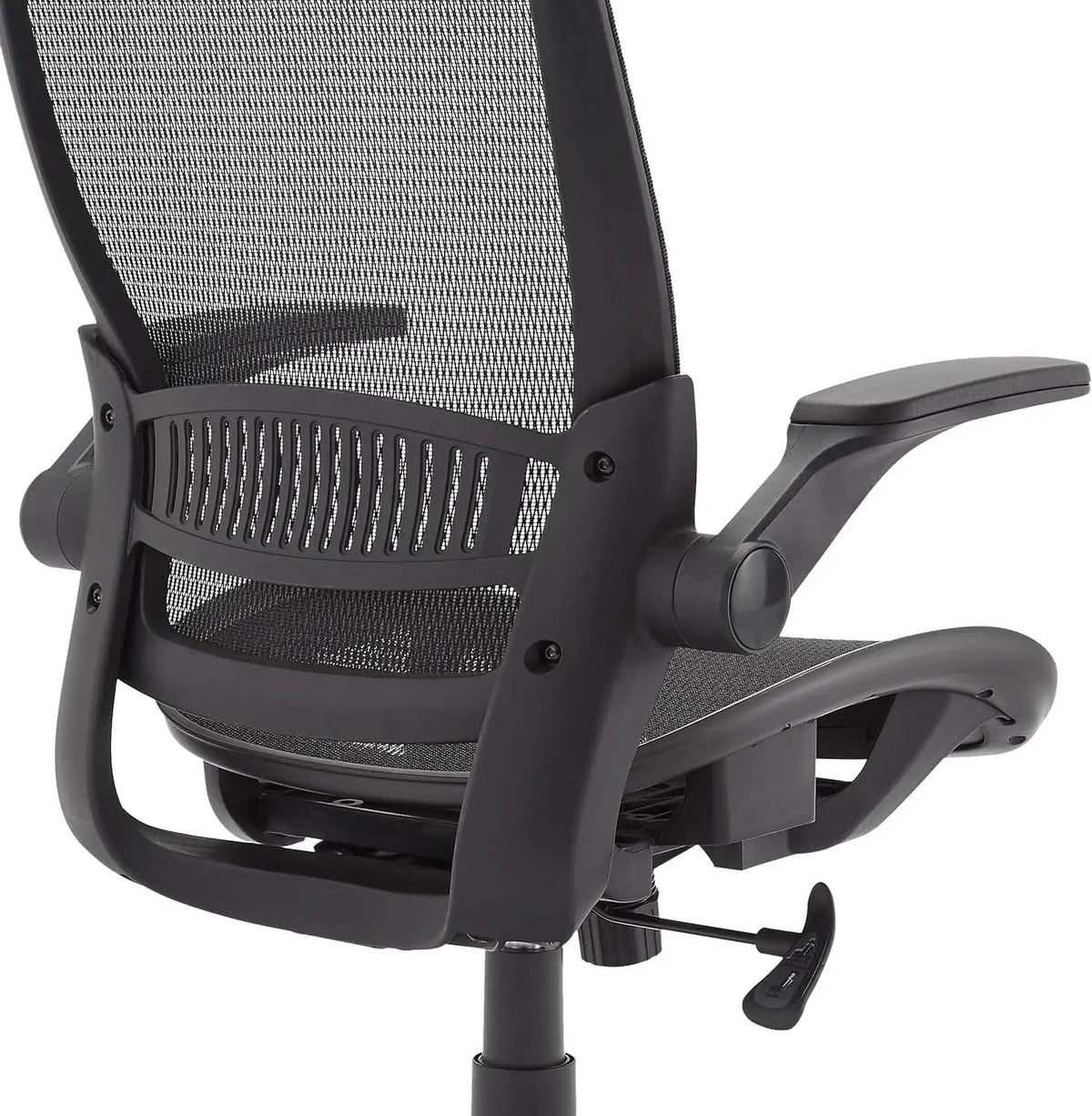 Ergonomic High Back Chair With Mesh Seat Flip Up Armrests from PriceLows™