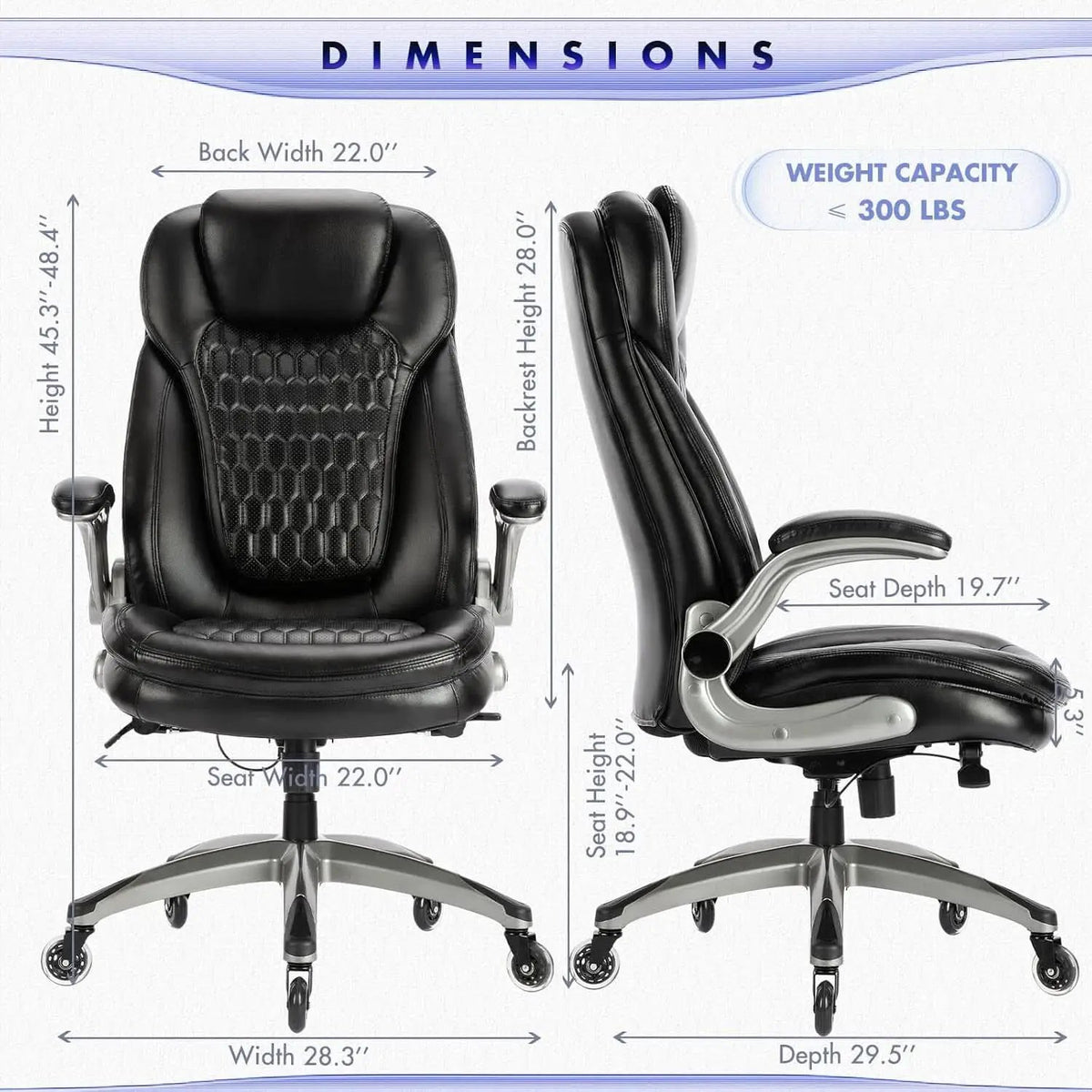 Ergonomic High Back Leather Office Chair For Home Use from PriceLows™