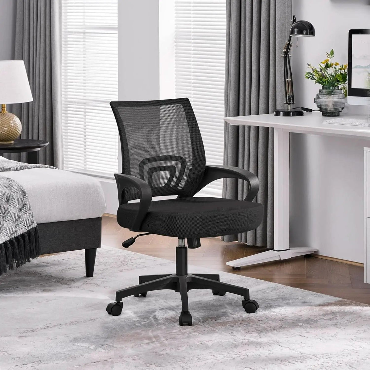 Ergonomic Mesh Office Chair With Lumbar Support Black from PriceLows™