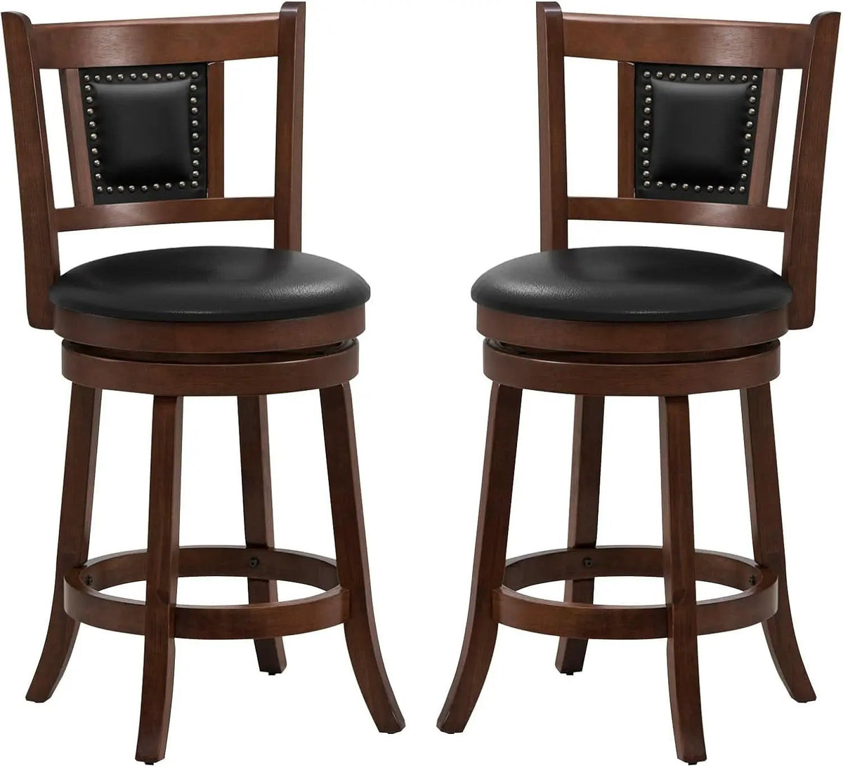 Ergonomic Swivel Bar Stools Set of Two from PriceLows™