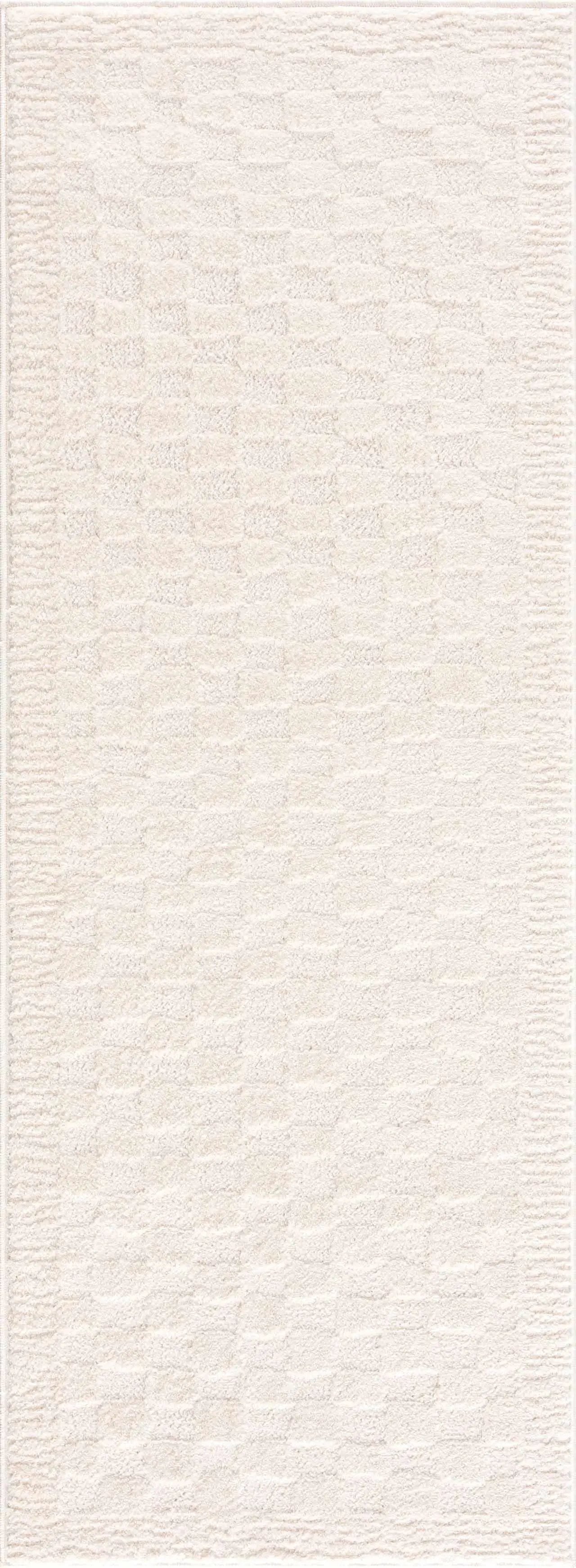 Leryn Ivory Checkered Area Rug from PriceLows™