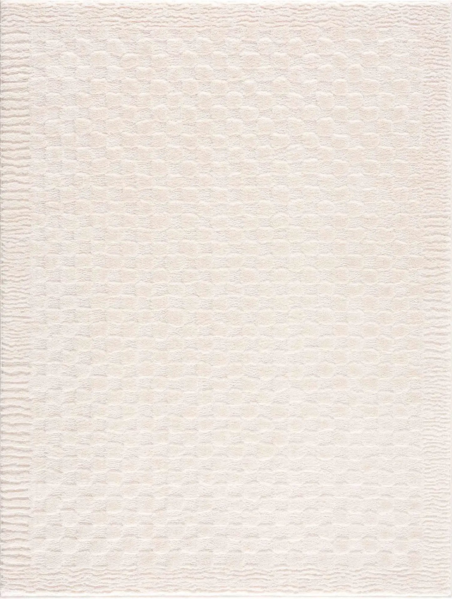 Leryn Ivory Checkered Area Rug from PriceLows™