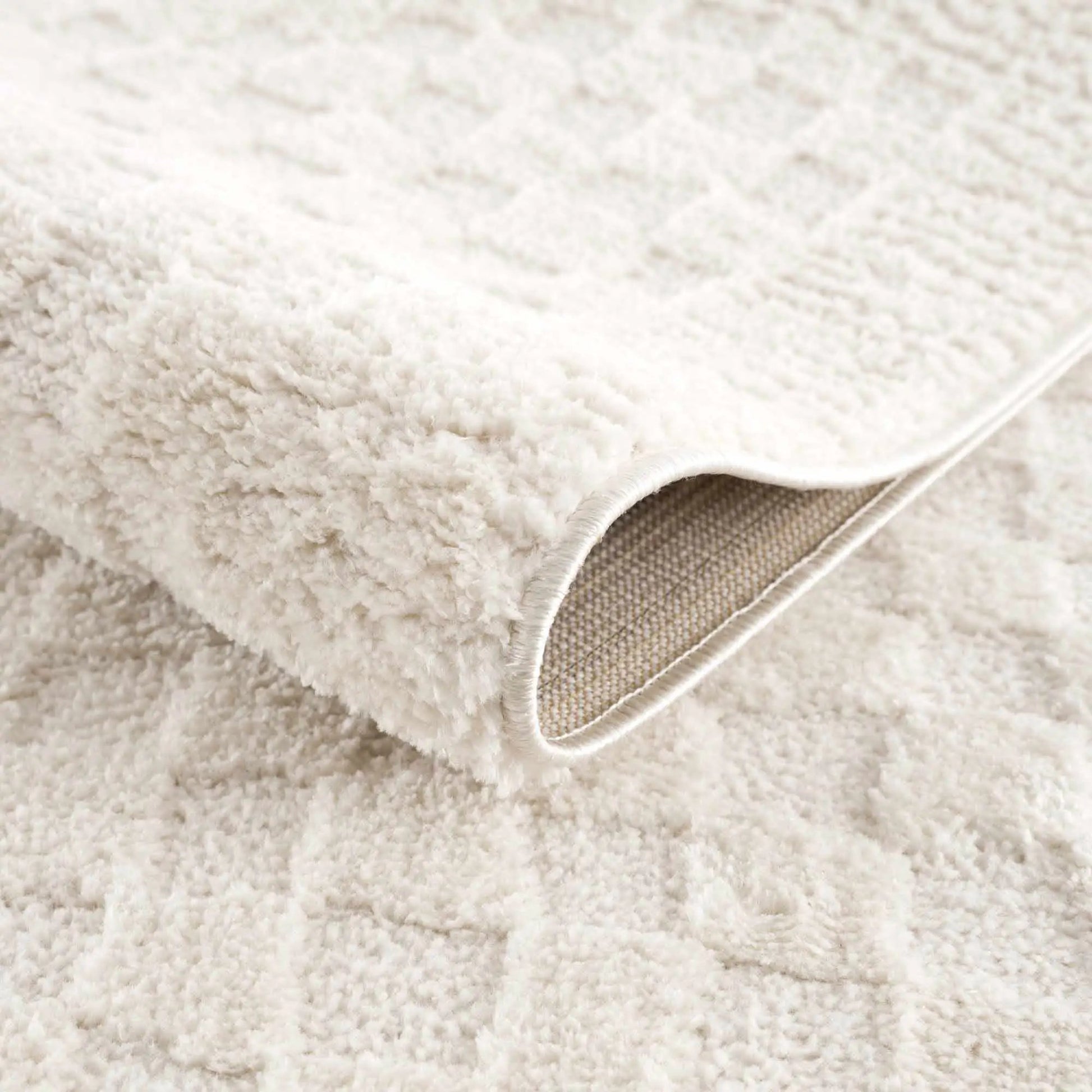Leryn Ivory Checkered Area Rug from PriceLows™
