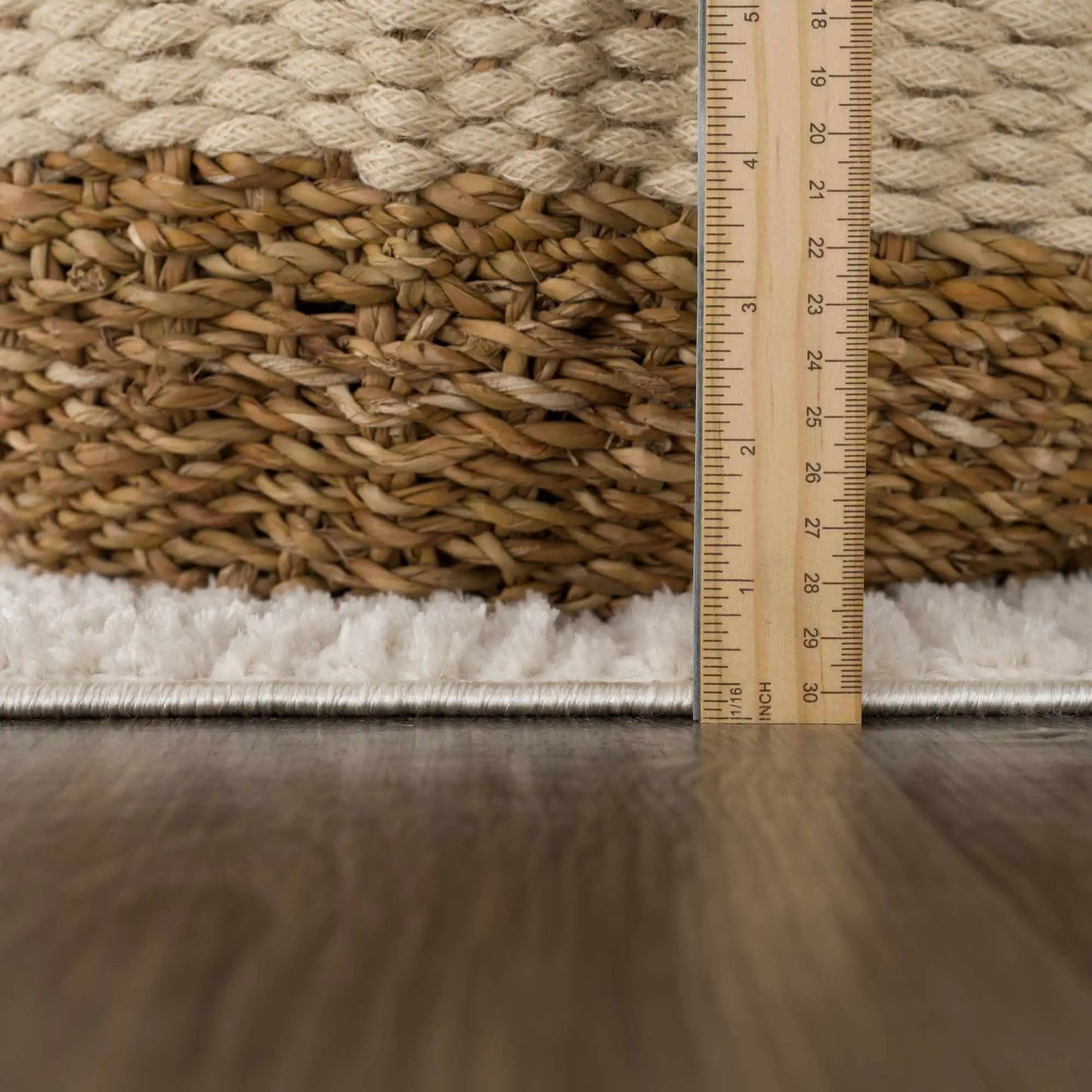 Leryn Ivory Checkered Area Rug from PriceLows™