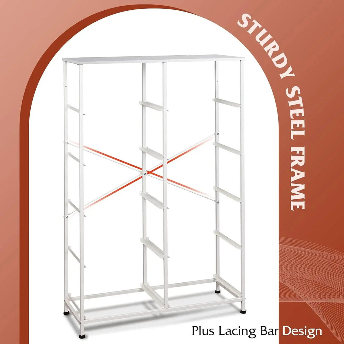 Fabric Dresser With 10 Drawers In White For Bedroom Storage from PriceLows™