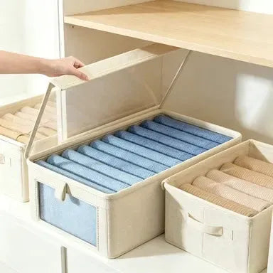 Fabric Organizer Box | Beige Non Woven | PriceLows™